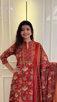 A line Bagru Print Blue
