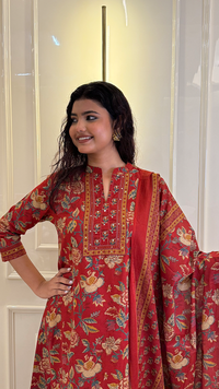 A line Bagru Print Blue