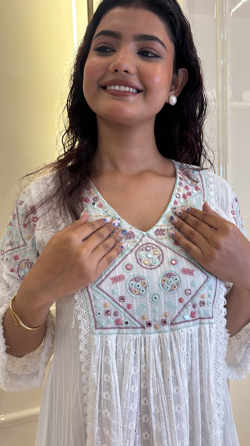 Chikankari Frock