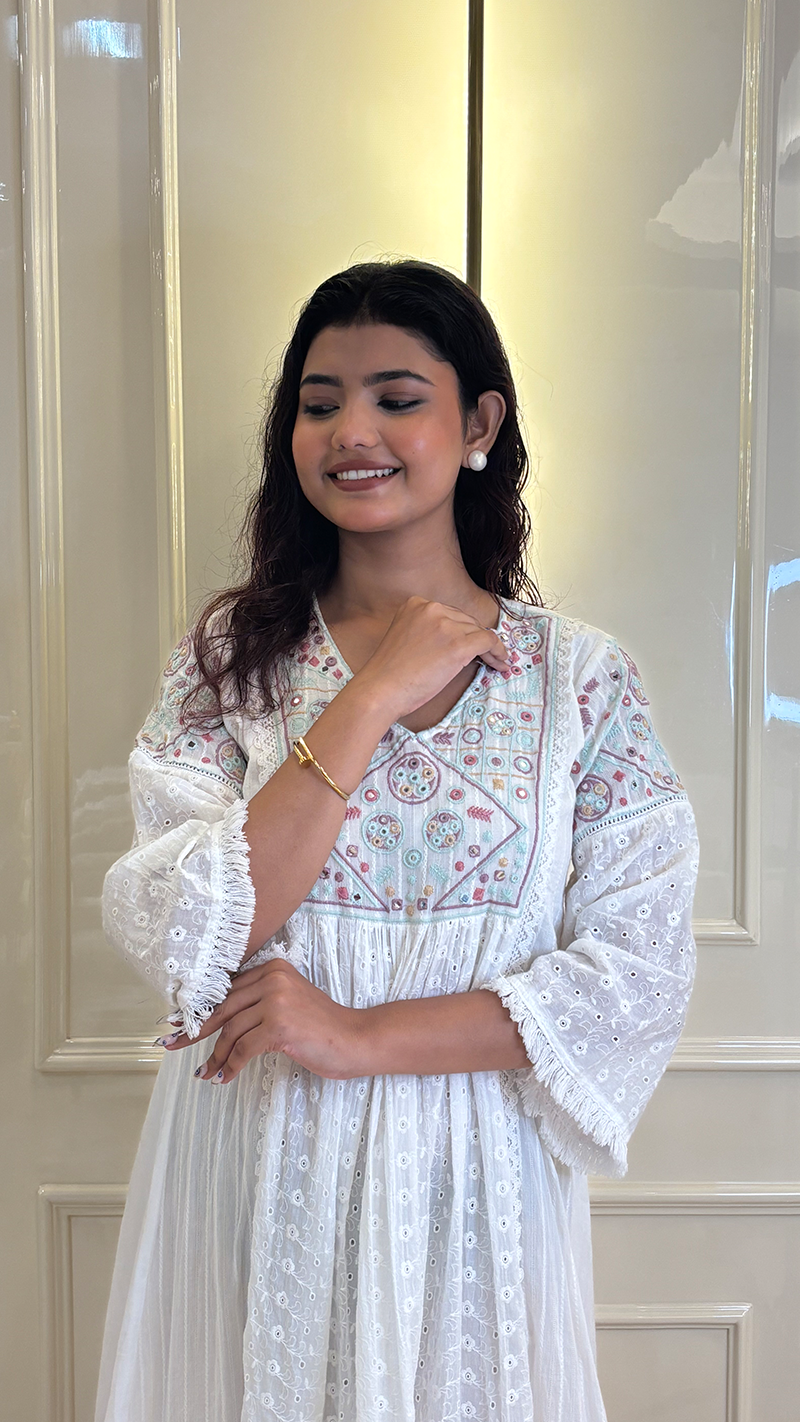 Chikankari Frock