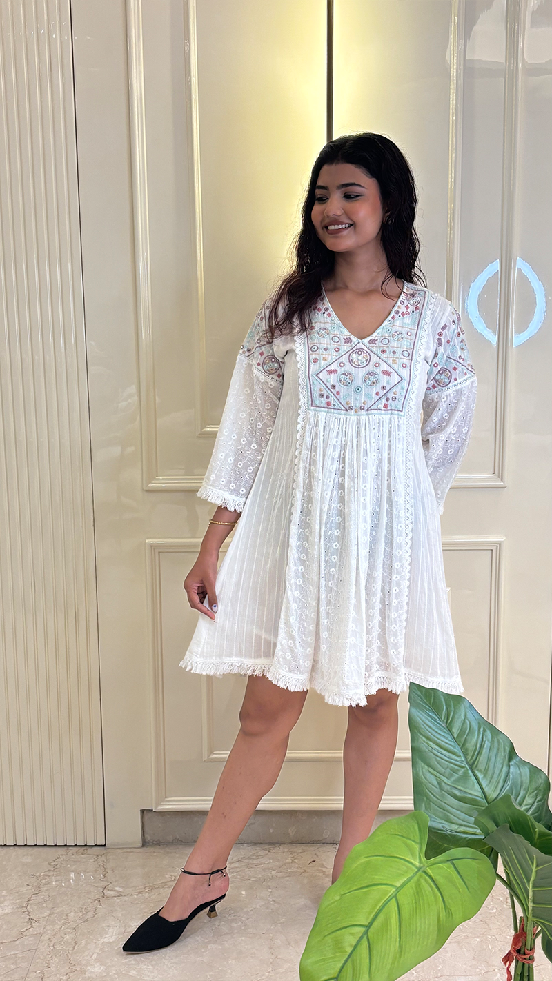 Chikankari Frock