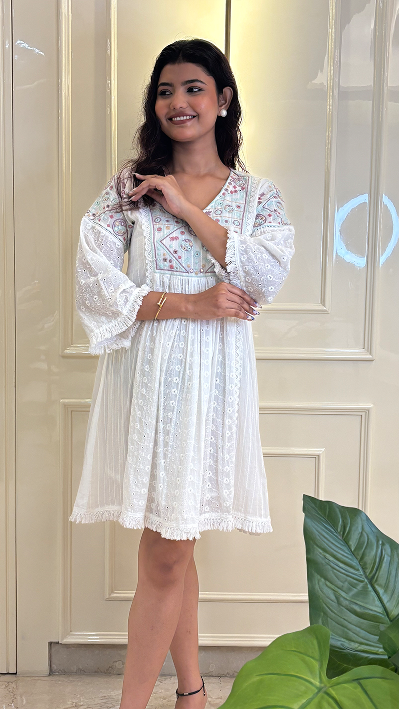 Chikankari Frock
