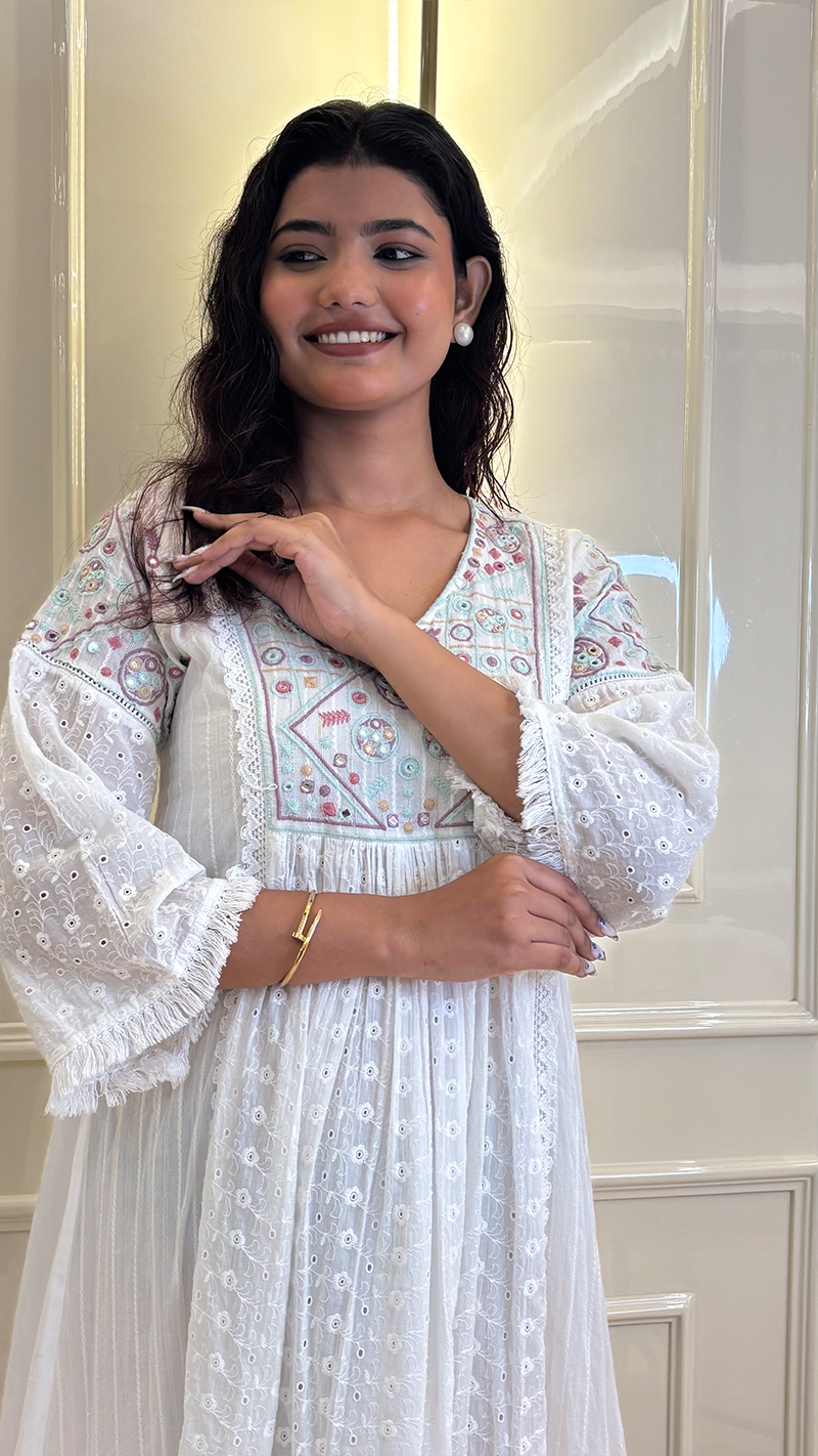 Chikankari Frock