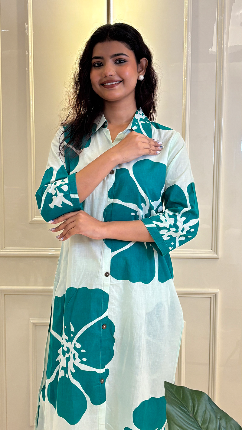 Cotton Mul Collar coords set