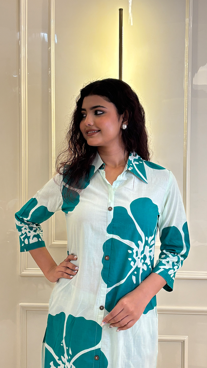 Cotton Mul Collar coords set