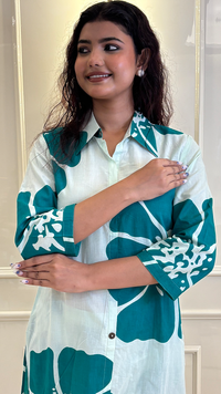 Cotton Mul Collar coords set