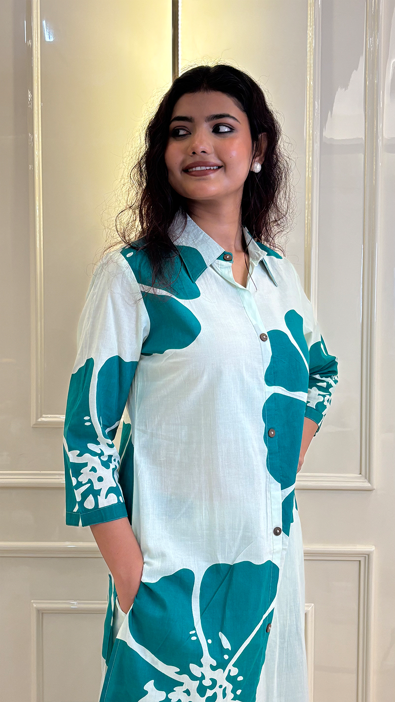 Cotton Mul Collar coords set