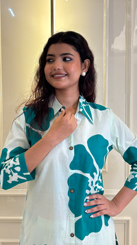 Cotton Mul Collar coords set