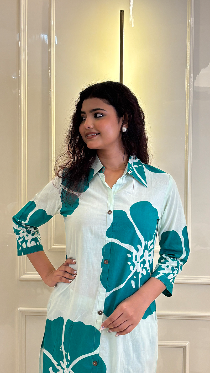 Cotton Mul Collar coords set