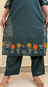 Dark Green Flower Set