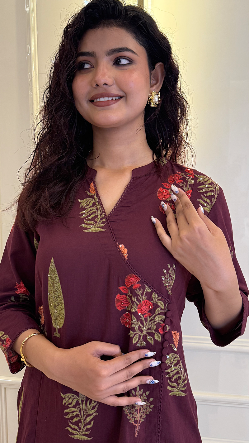 Marsala Angrakha Set