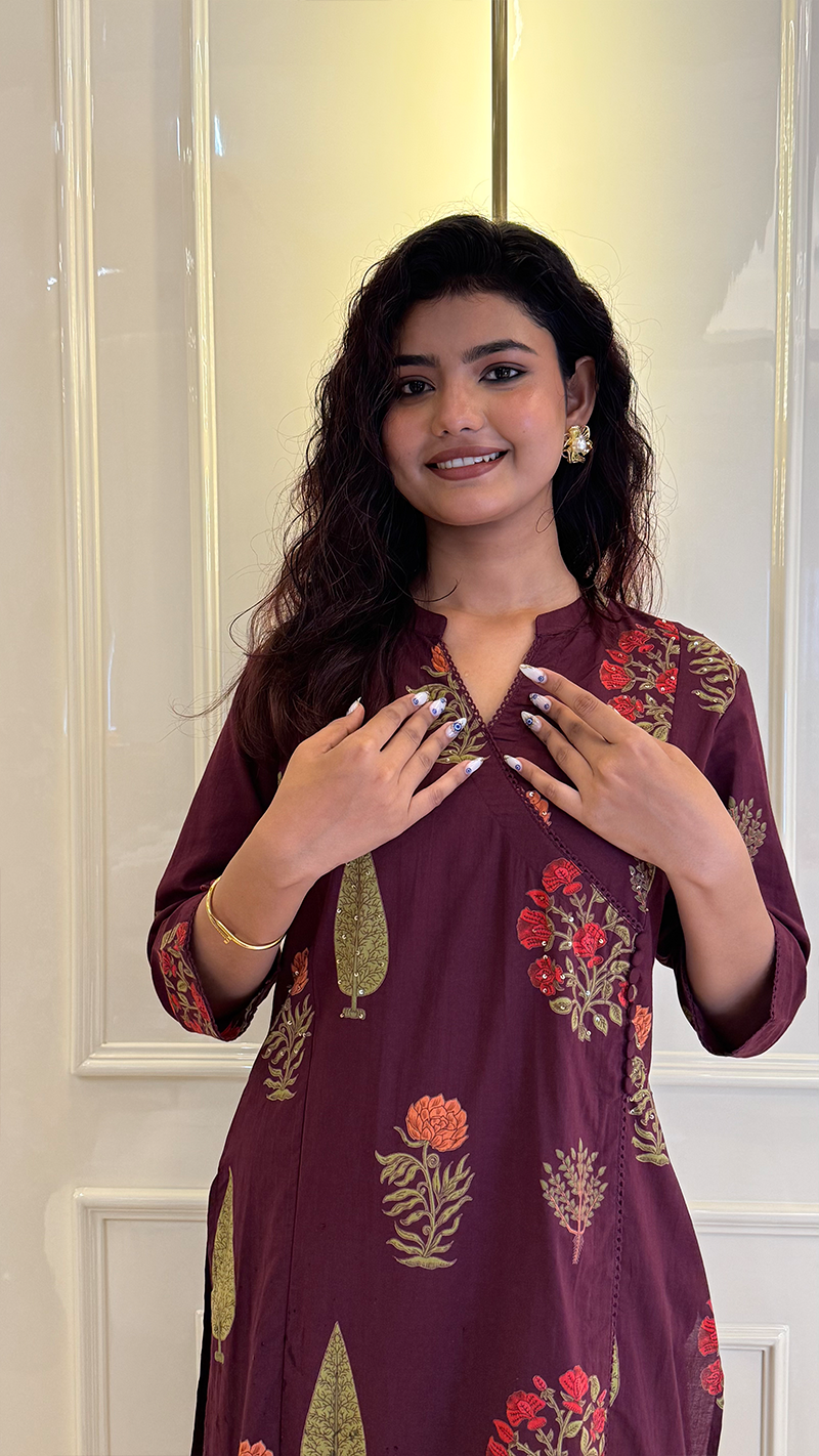 Marsala Angrakha Set
