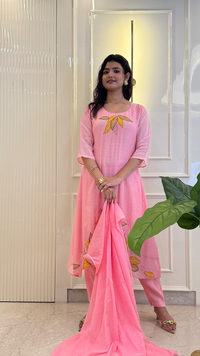 Pink Mul Mul Pearl Set
