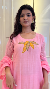 Pink Mul Mul Pearl Set