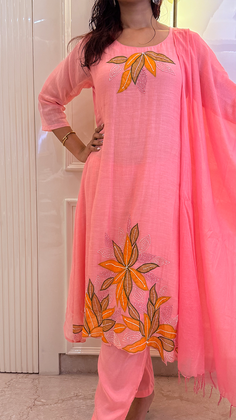 Pink Mul Mul Pearl Set