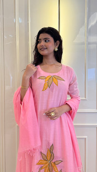 Pink Mul Mul Pearl Set