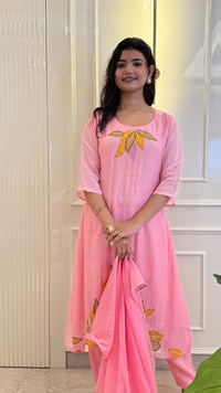 Pink Mul Mul Pearl Set
