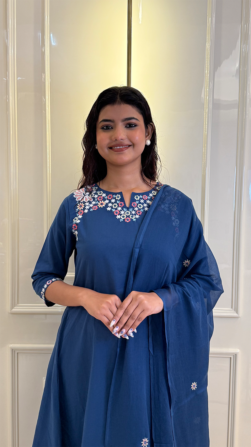 Royal Blue Aline Kurti