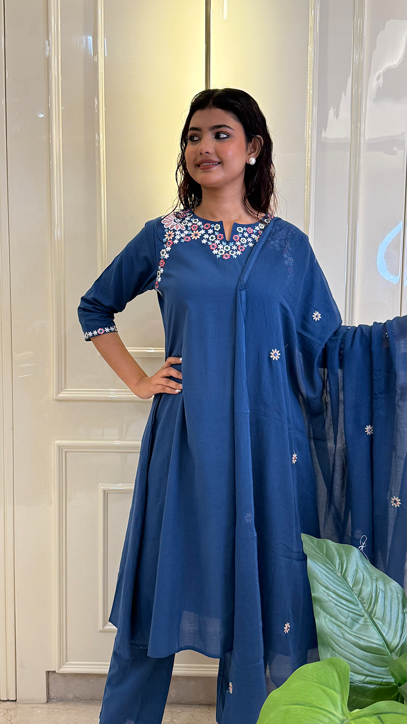 Royal Blue Aline Kurti