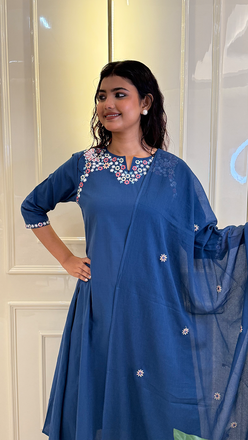 Royal Blue Aline Kurti