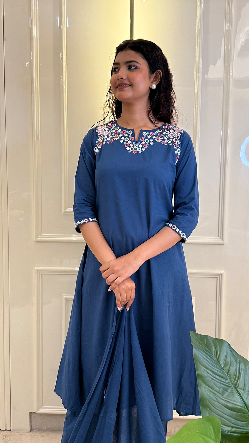 Royal Blue Aline Kurti