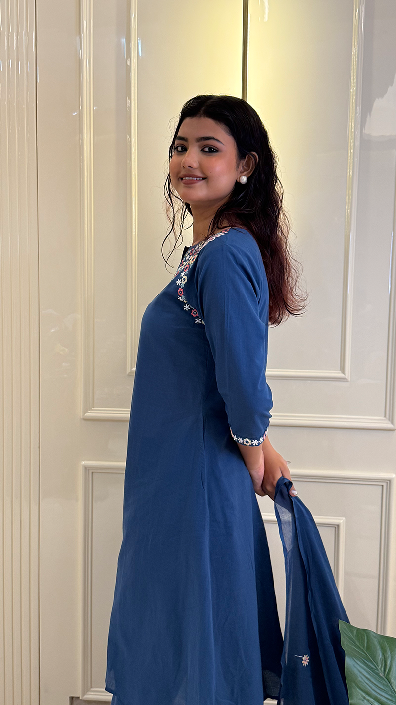 Royal Blue Aline Kurti