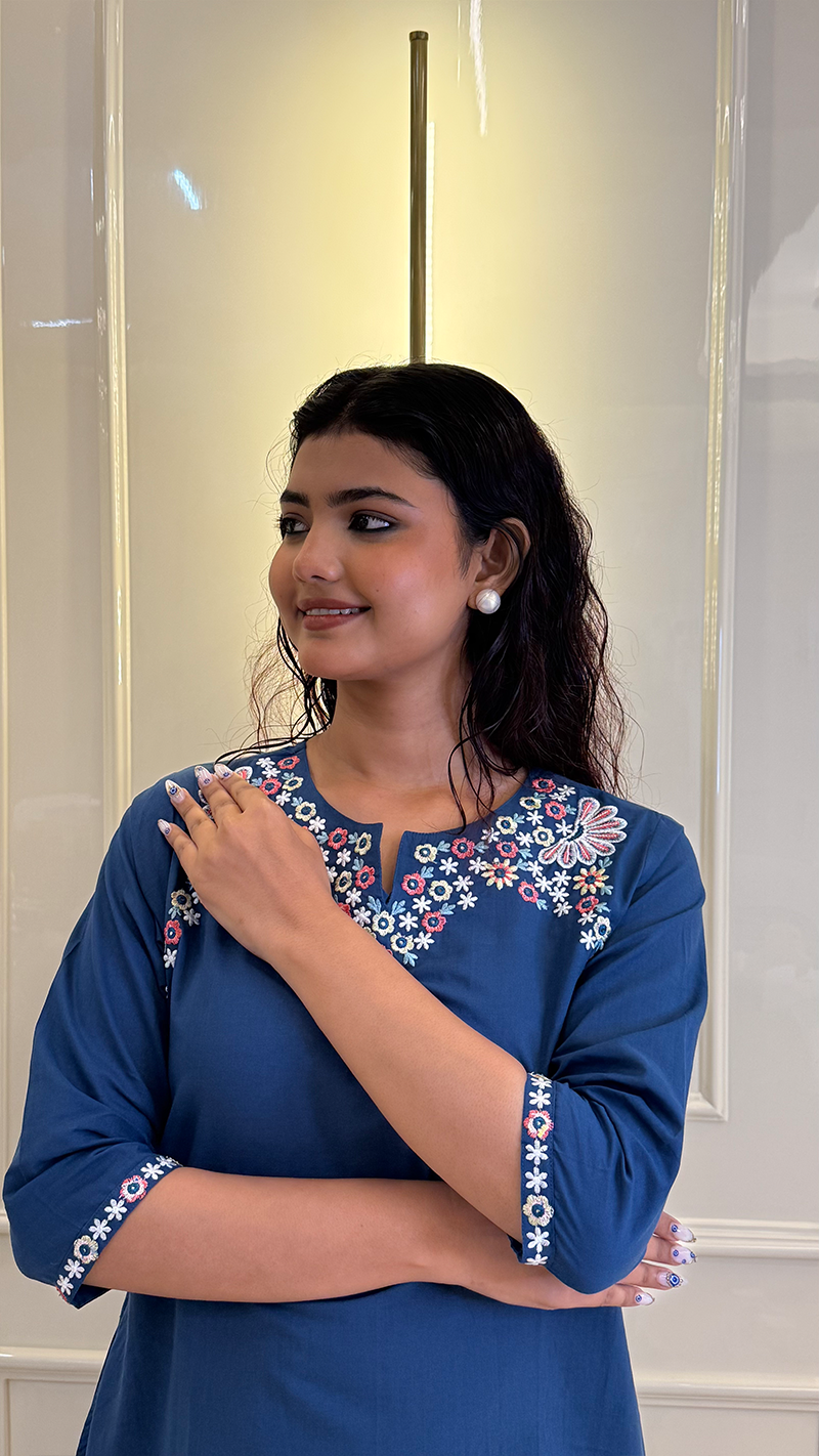 Royal Blue Aline Kurti