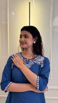 Royal Blue Aline Kurti
