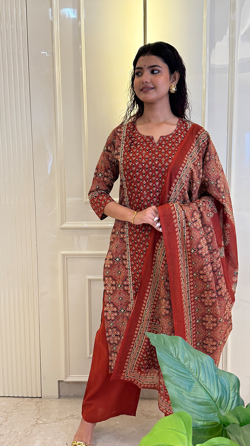 Rust Ajrakh Set2