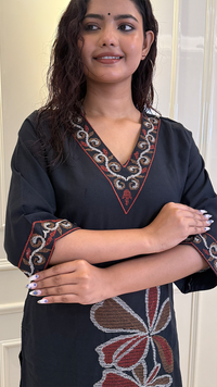 V Long Khadi Cross Stitch Set