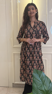 Black Angrakha Set