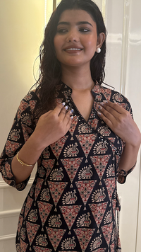 Black Angrakha Set
