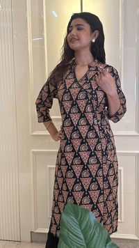 Black Angrakha Set
