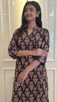 Black Angrakha Set