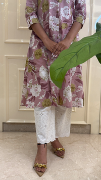 White Chikankari Pant
