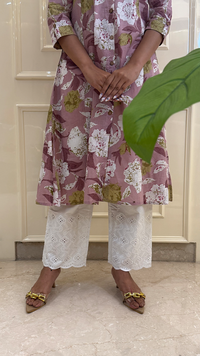 White Chikankari Pant