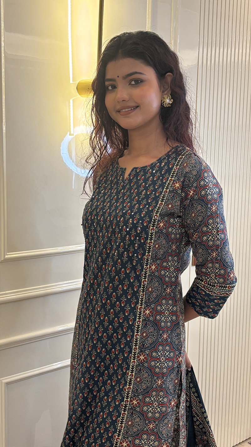 Indigo Ajrak Set