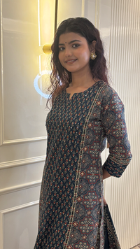Indigo Ajrak Set