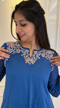 Mul Dupatta Aline Set