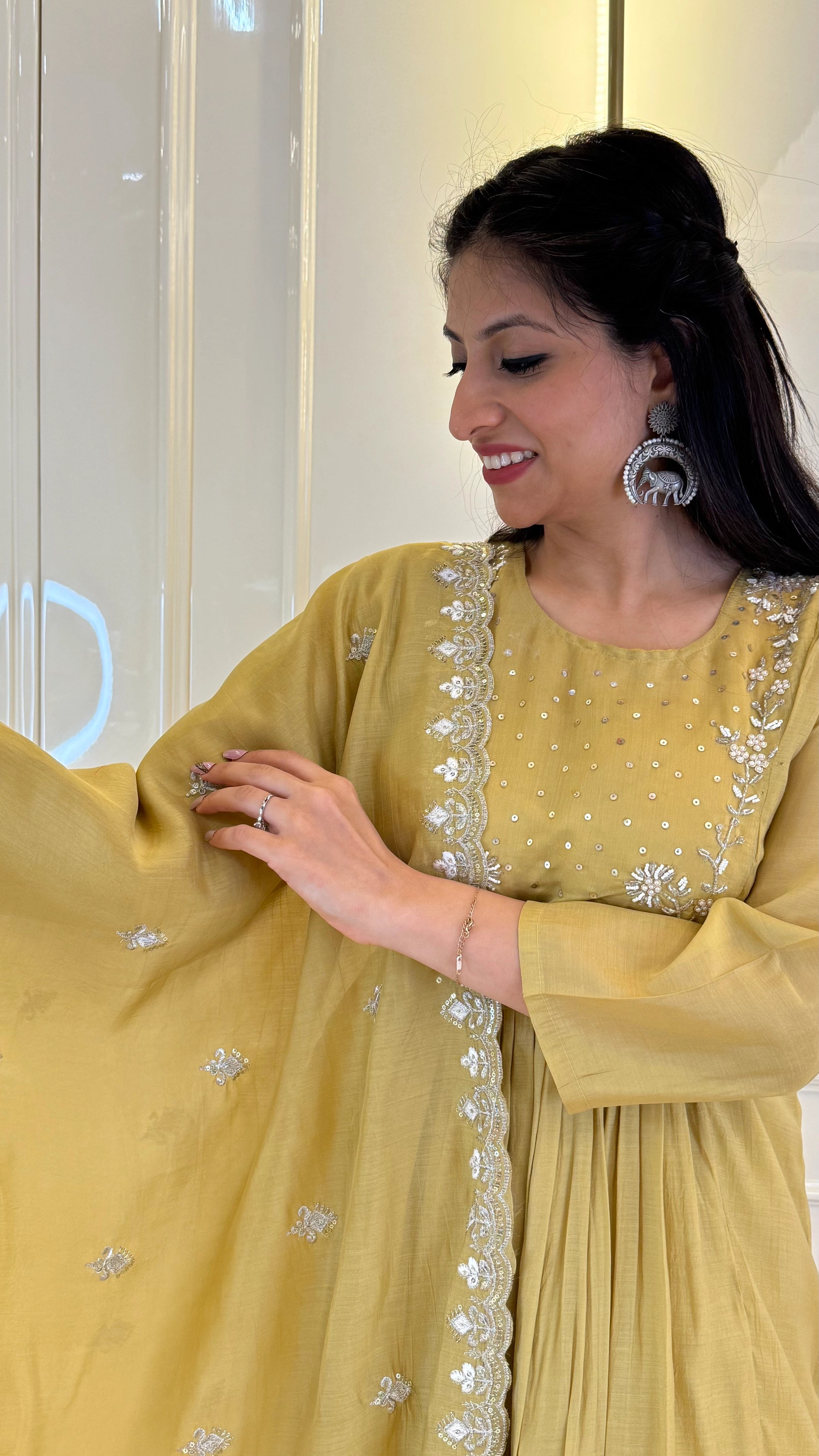 Yellow Wedding Collection Dupatta Set