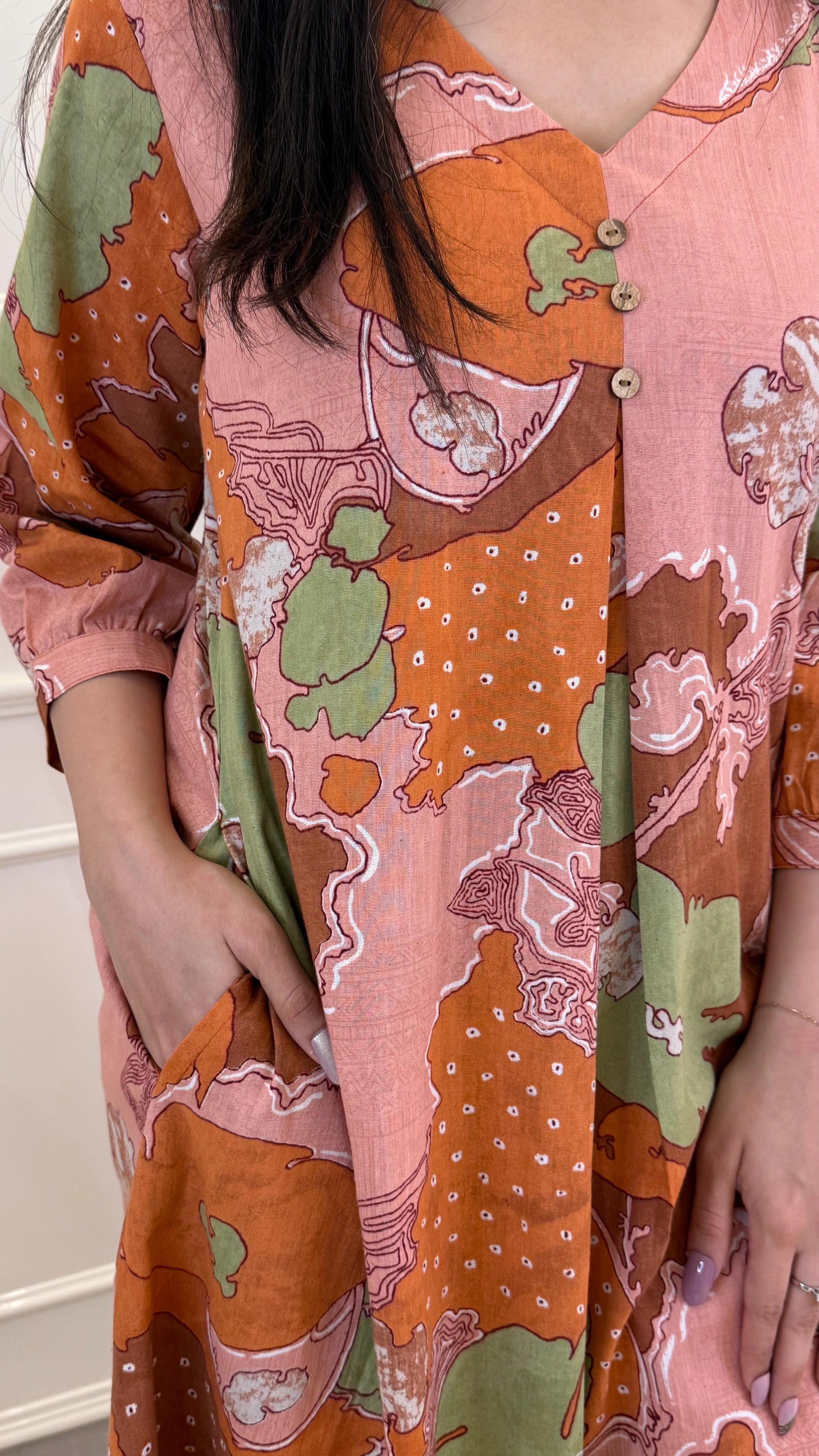 Pastel Aline Kurti Pant Cords Set