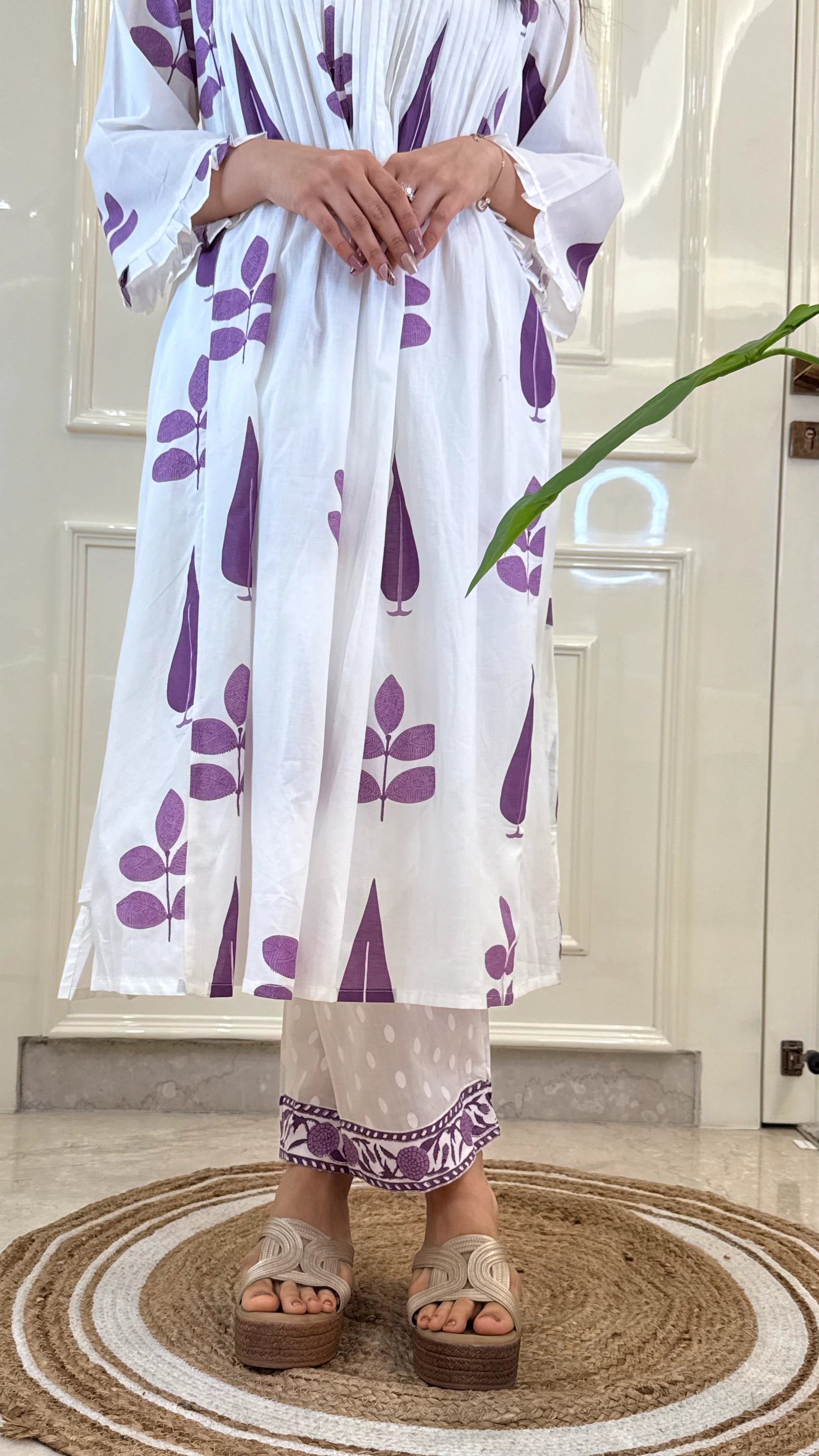 Celebrity Style Boho Purple Set