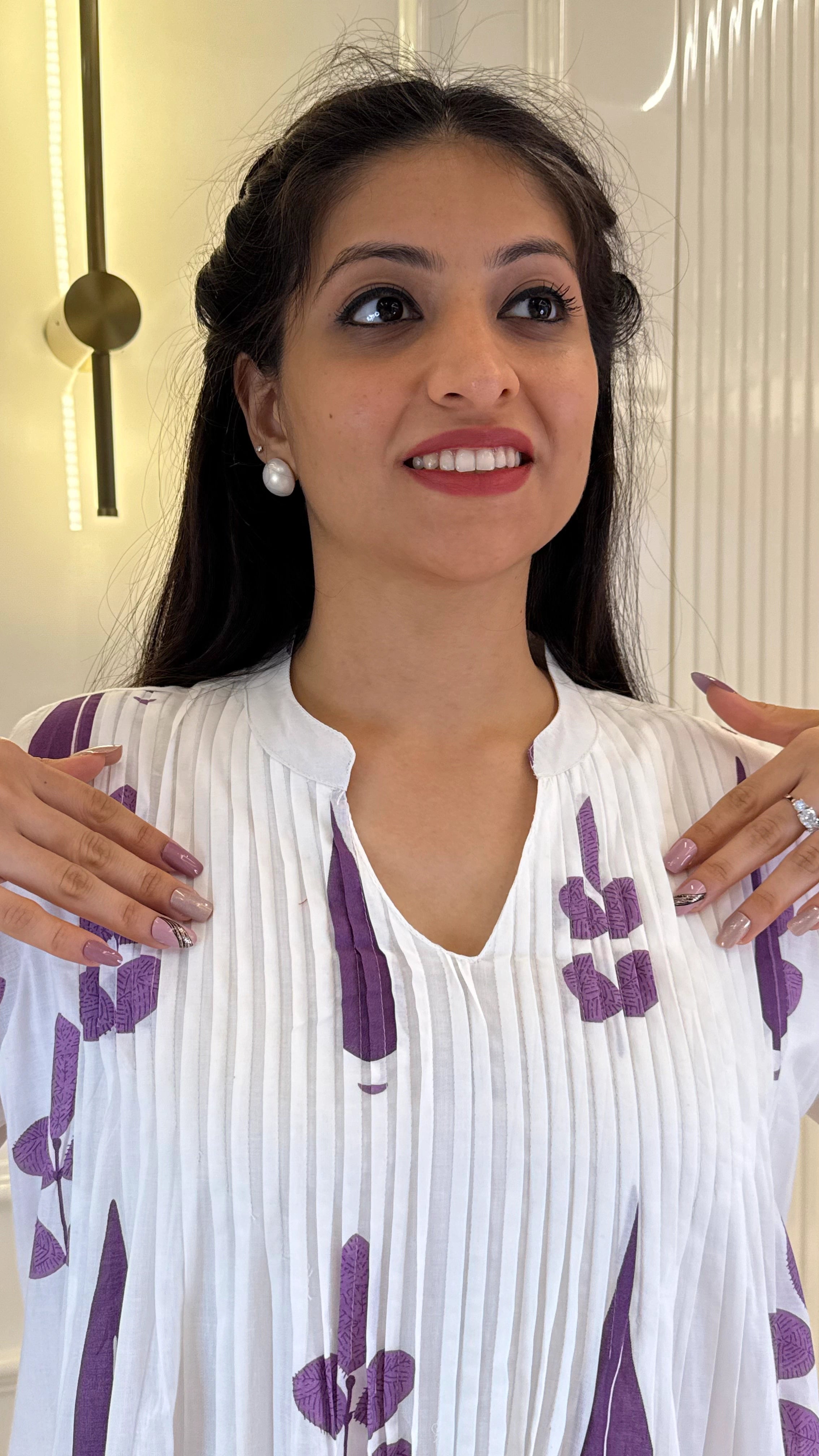 Celebrity Style Boho Purple Set