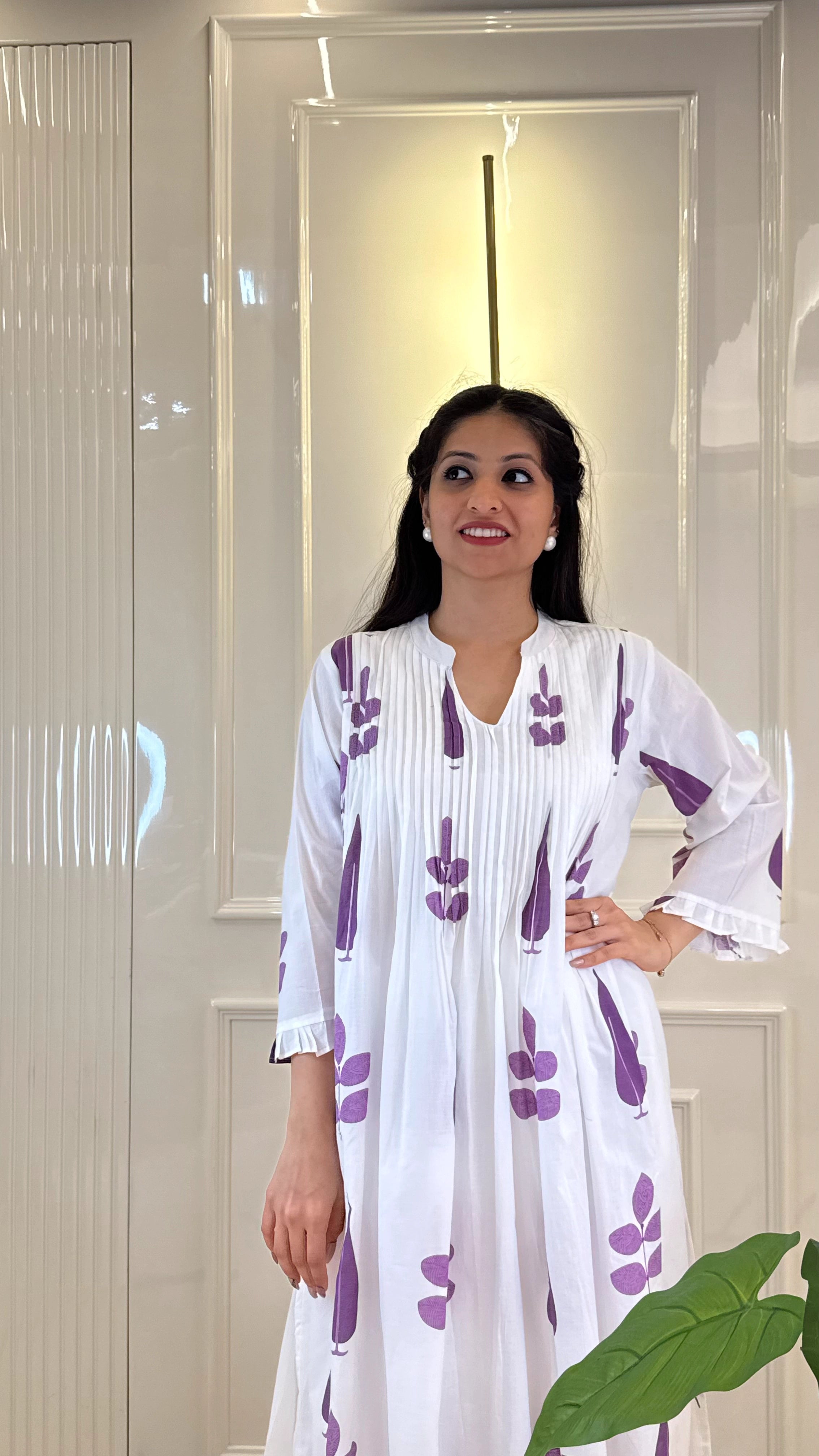 Celebrity Style Boho Purple Set