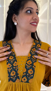 Aline Frock Style Yellow Set