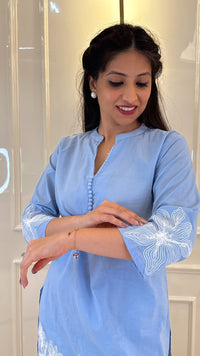 Sky Blue With Thread Cords