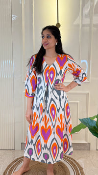 Ikat  Frock