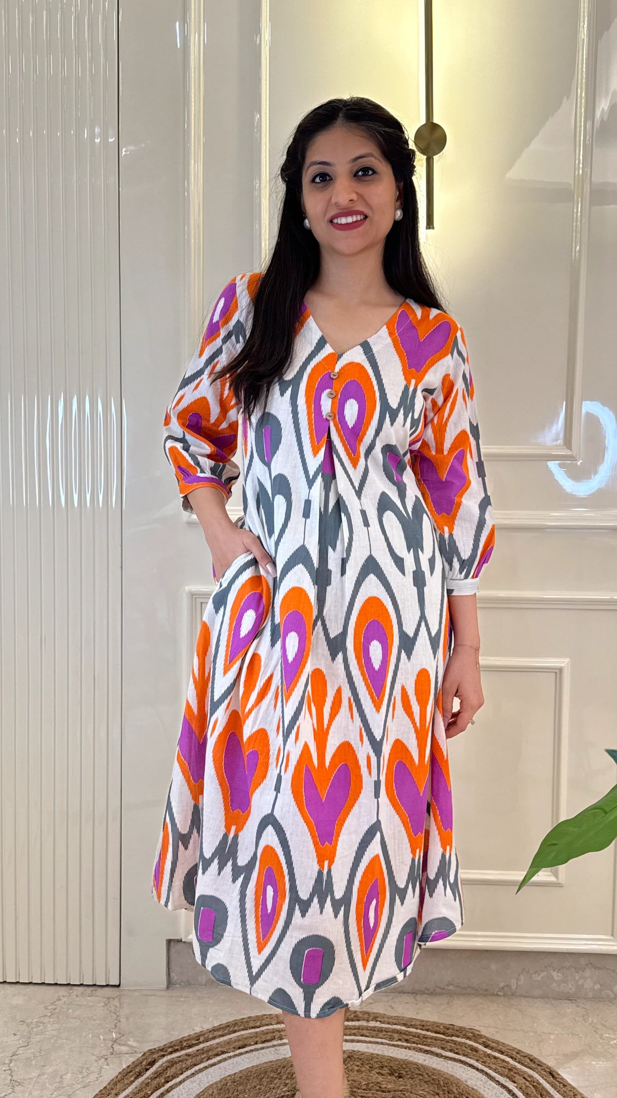 Ikat  Frock