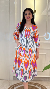 Ikat  Frock