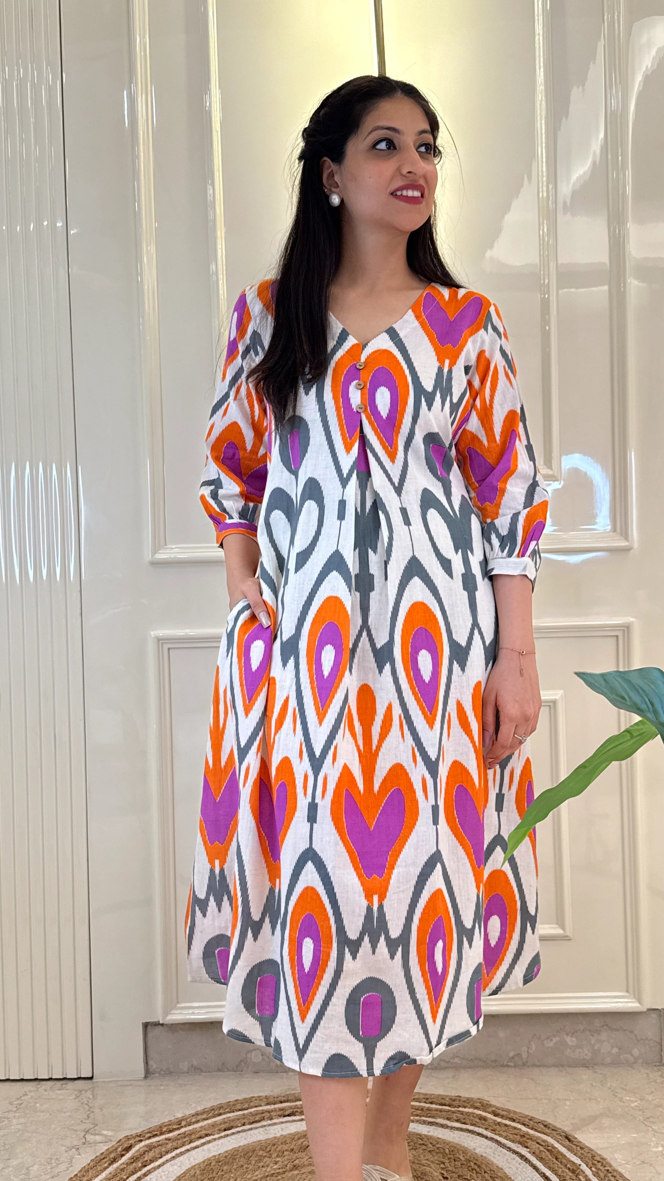Ikat  Frock